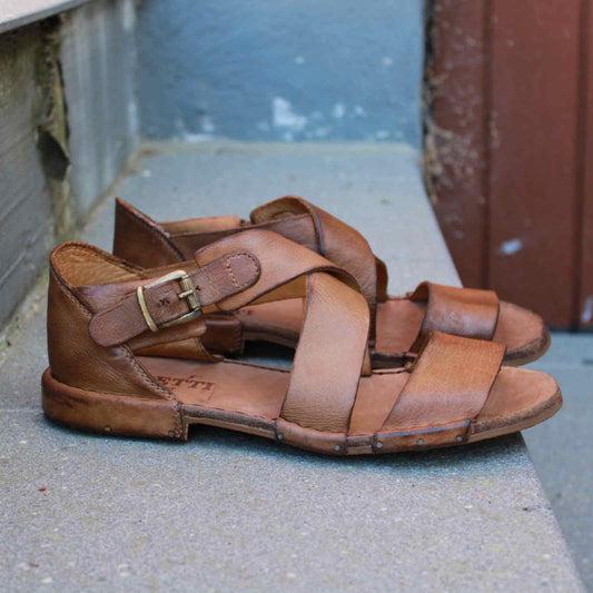 brune skind sandaler fra Bubetti