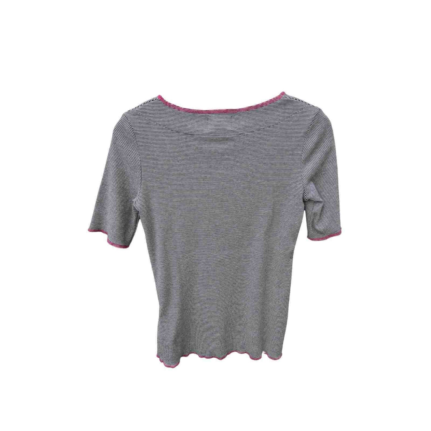 Kortæret stribet t-shirt fra Jalfe bagfra