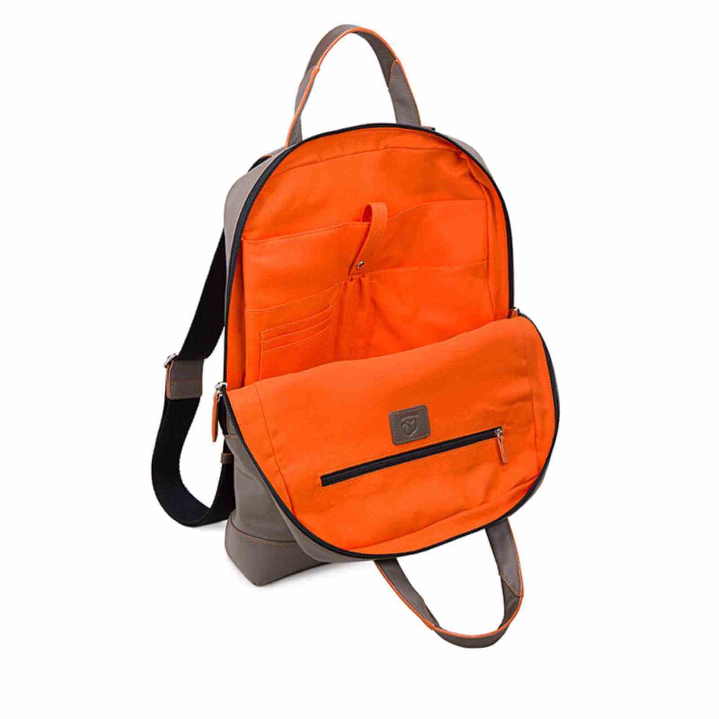 Orange indvendig i smal Laptop rygsæk fra MyWalit