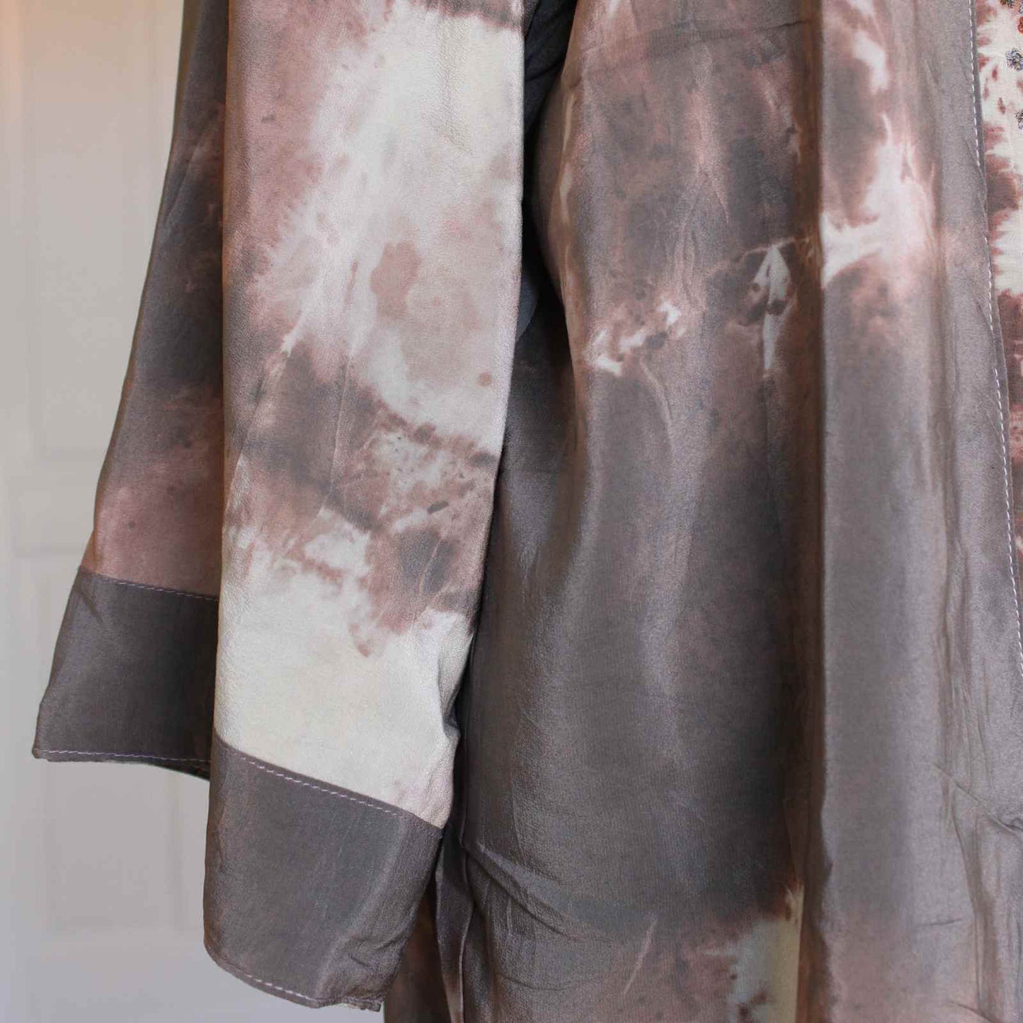 Silke kimono jakke Cofur lysebrun