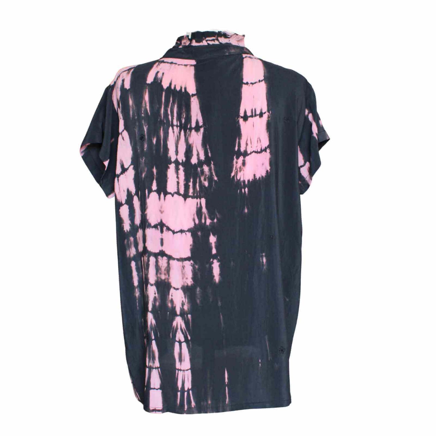 sort og pink silketop bagfra