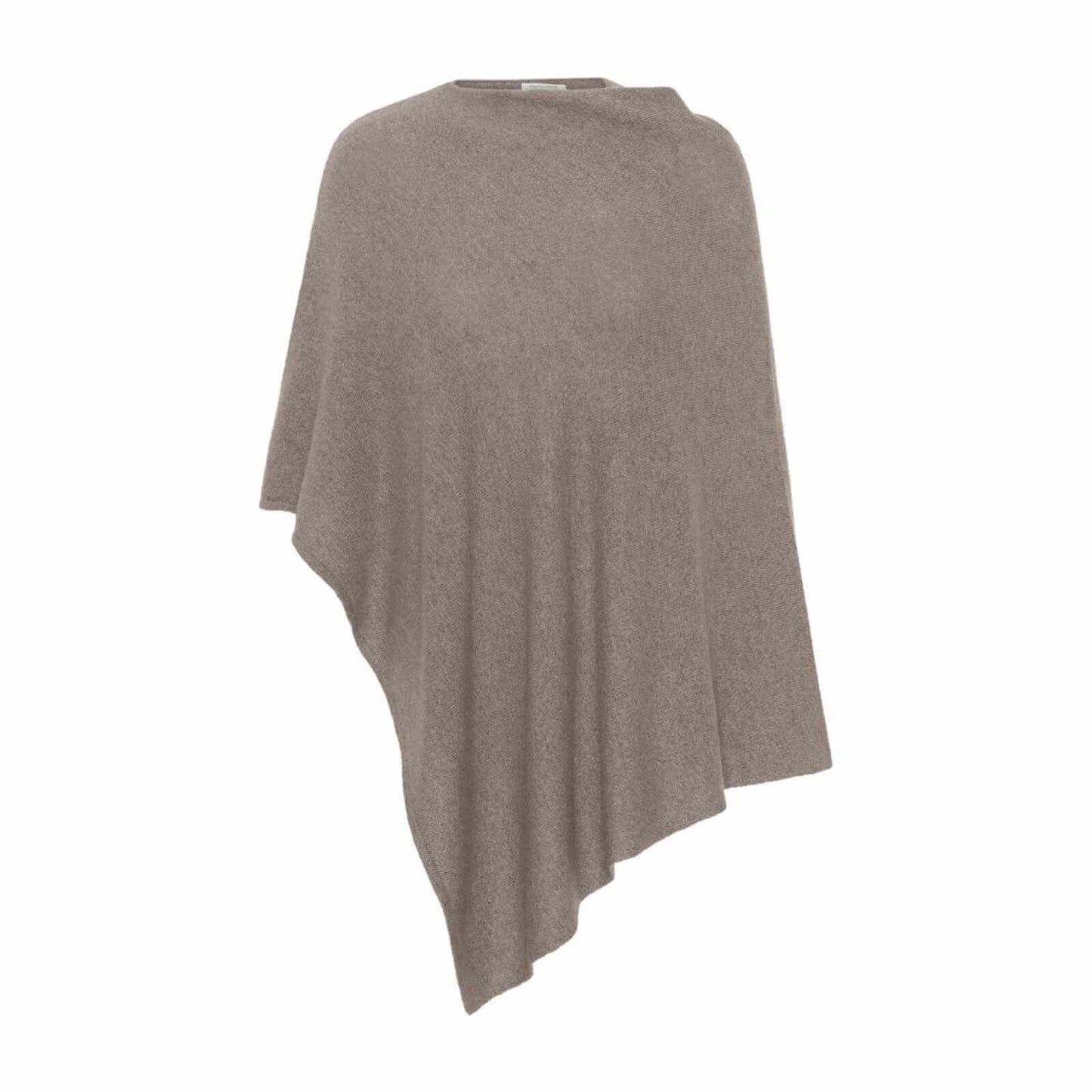 lysebrun poncho i uldbrlanding fra Gorridsen Design
