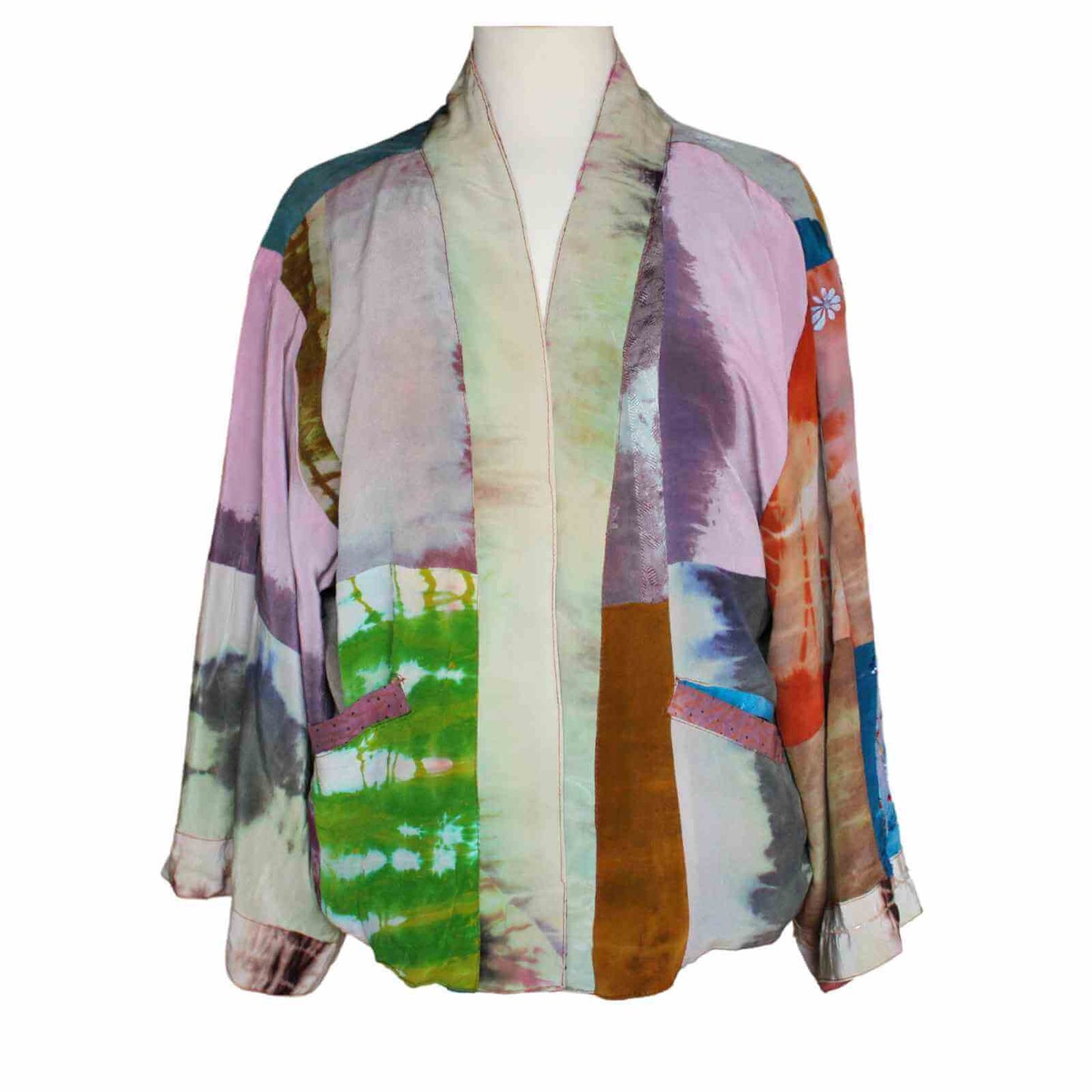 Vendbar silkejakke upcycled
