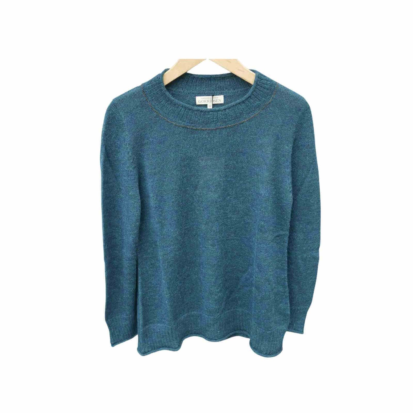 Baby alpaca bluse fra Gorridsen Gaia model i ocean