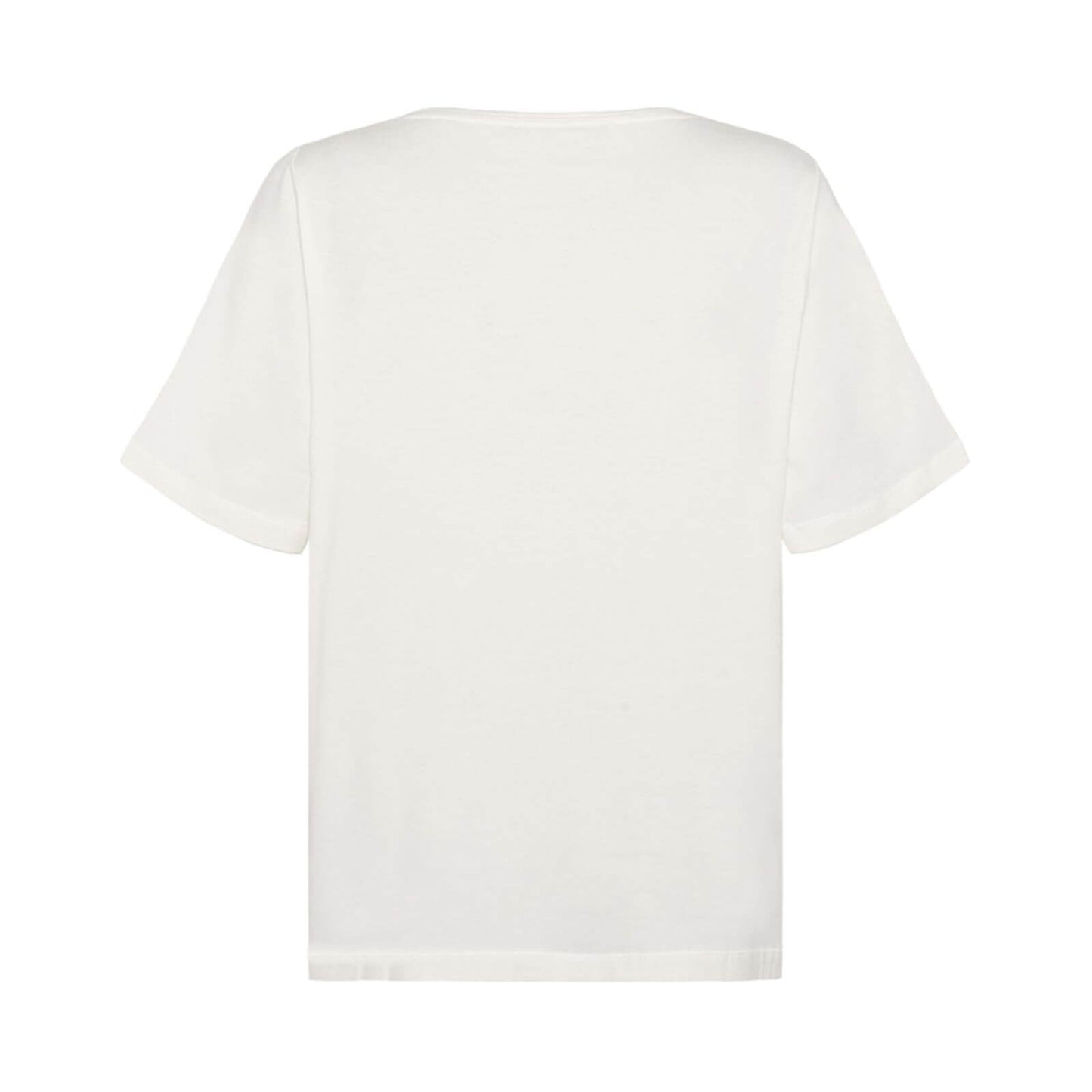 råhvid klassisk t-shirt fra Mansted bagfra