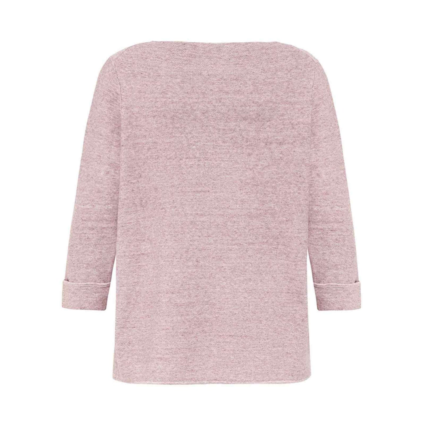 mørk rosa øko bomuldsbluse bagfra
