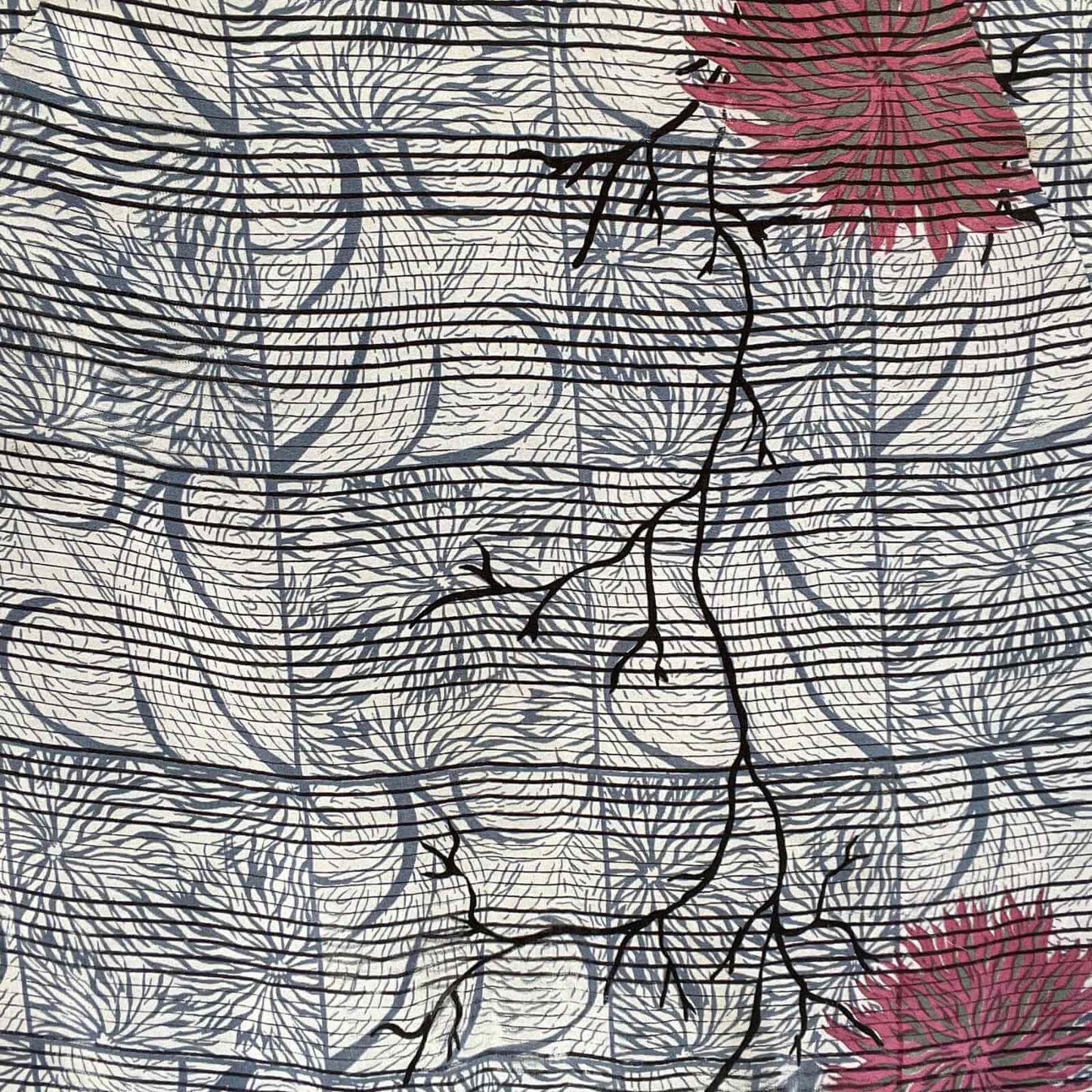 mønster på stort silke sjal tørklæde fra Cofur