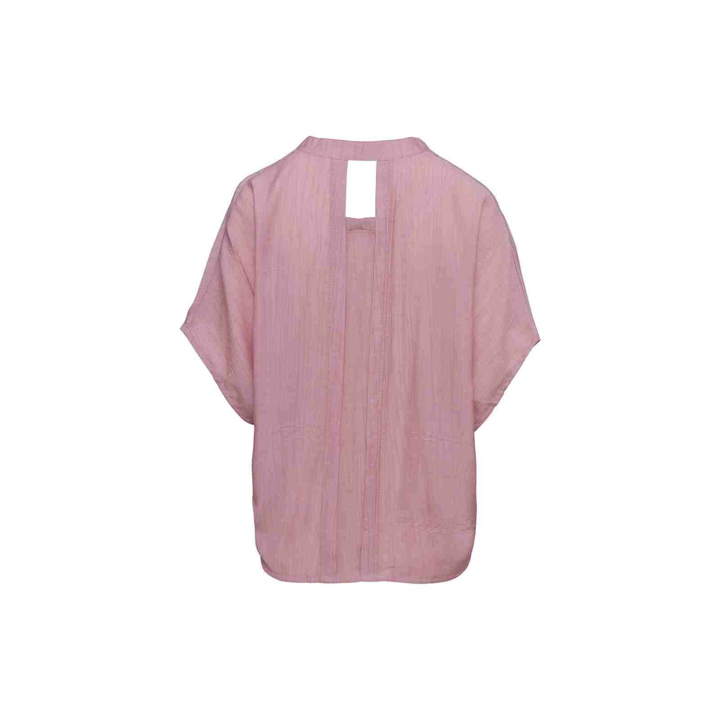 Rosa viskose bluse bagfra fra E-Avantgarde