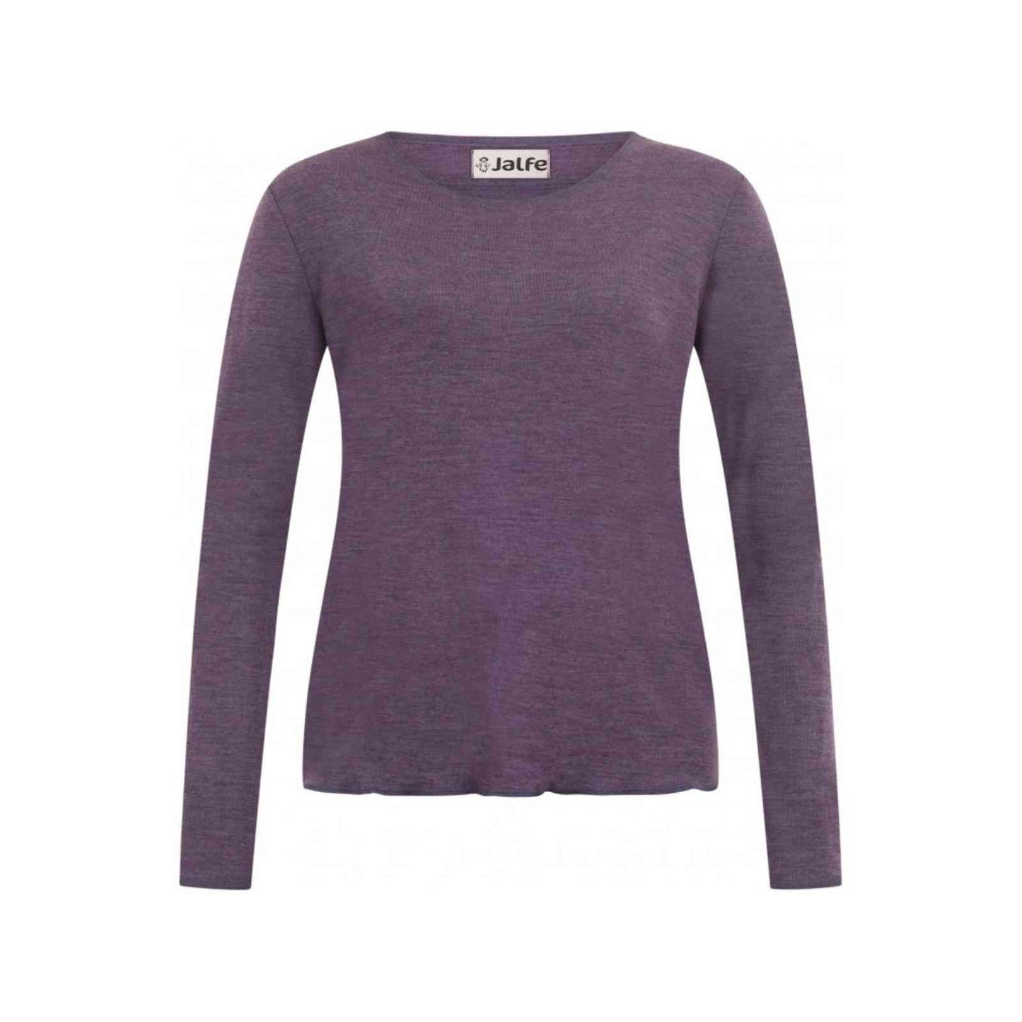 Basis bluse i lilla fra Jalfe i uld