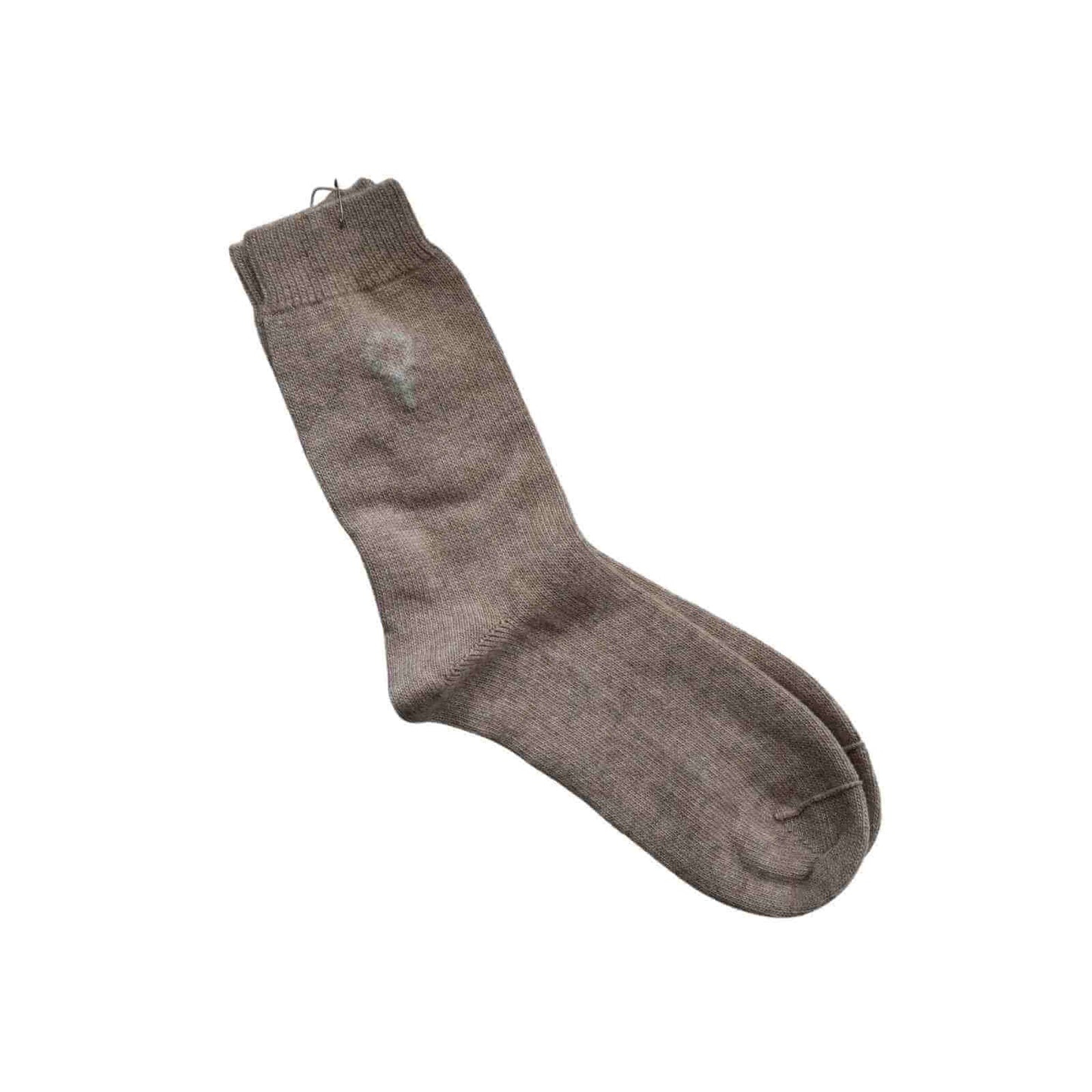 Bløde uld strømper med cashmere i camel farvet