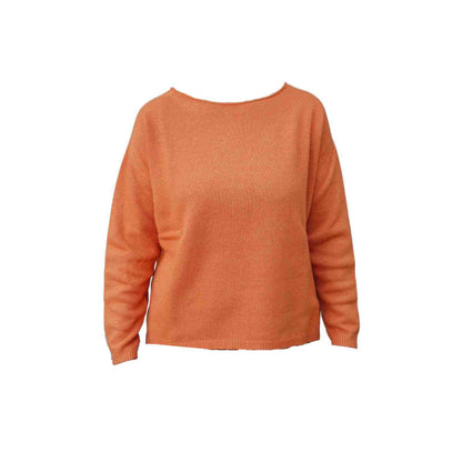 Gorridsen sweater i uld og cashmere orange