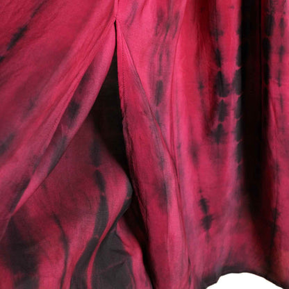 pink silkenederdel med slids