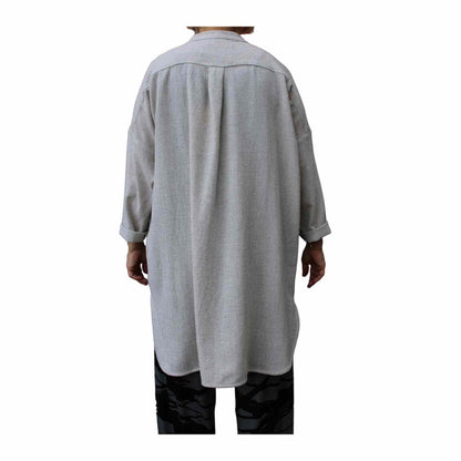 Lang uld skjorte fra Muse Wear bagfra