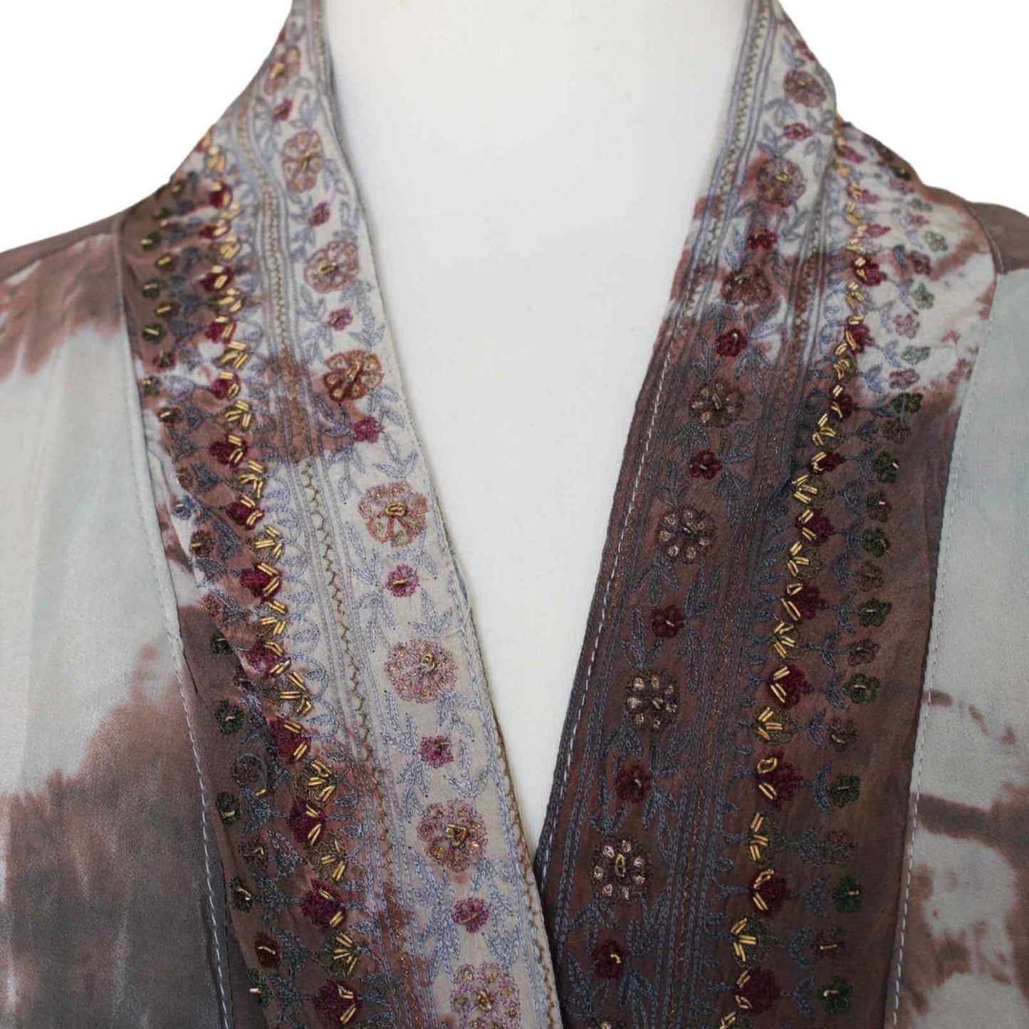 Silke kimono jakke Cofur lysebrun
