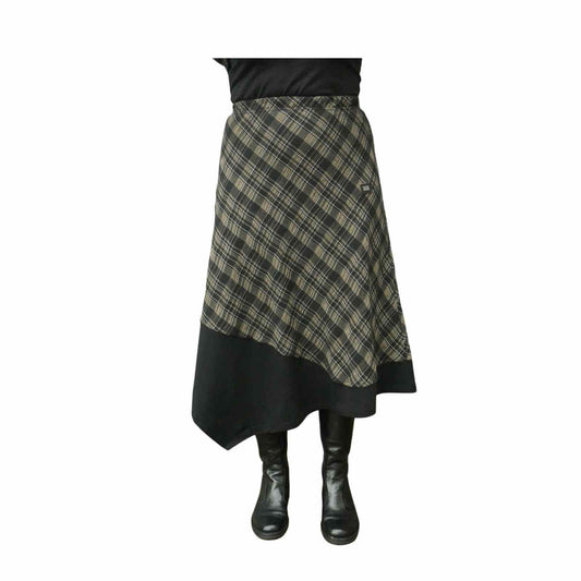 Ternet nederdel i sorte og grønne tern fra E-Avantgarde