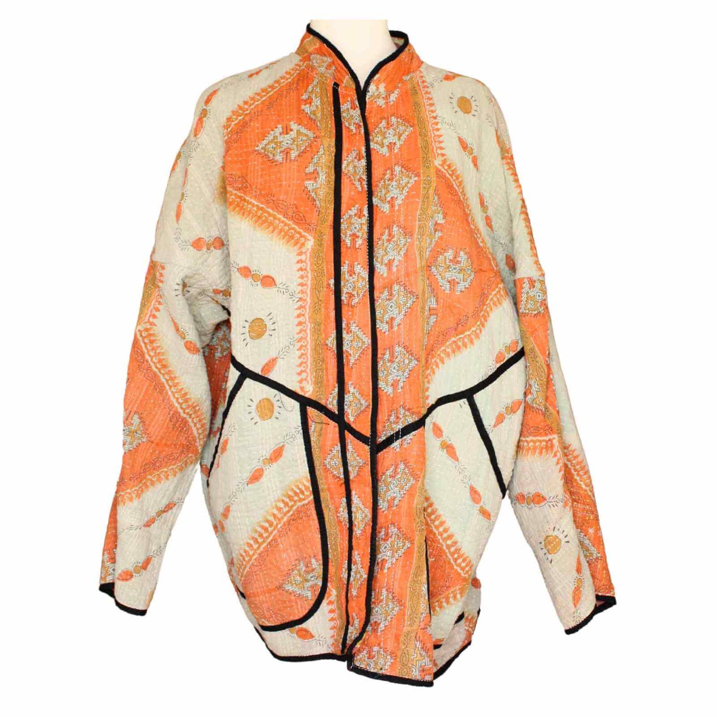 orange vintage bomuldsjakke fra Cofur 