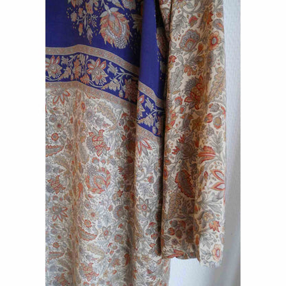 Ærme mønster på lang silke skjorte fra Cofur