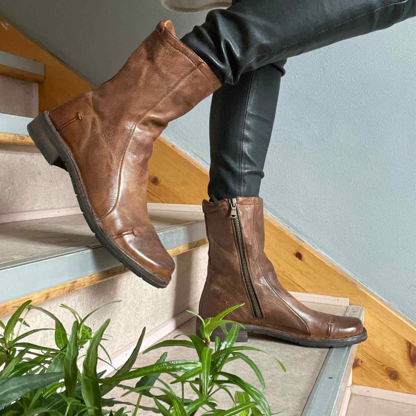 Smukke brune patina støvler fra Bubetti hos Anbi