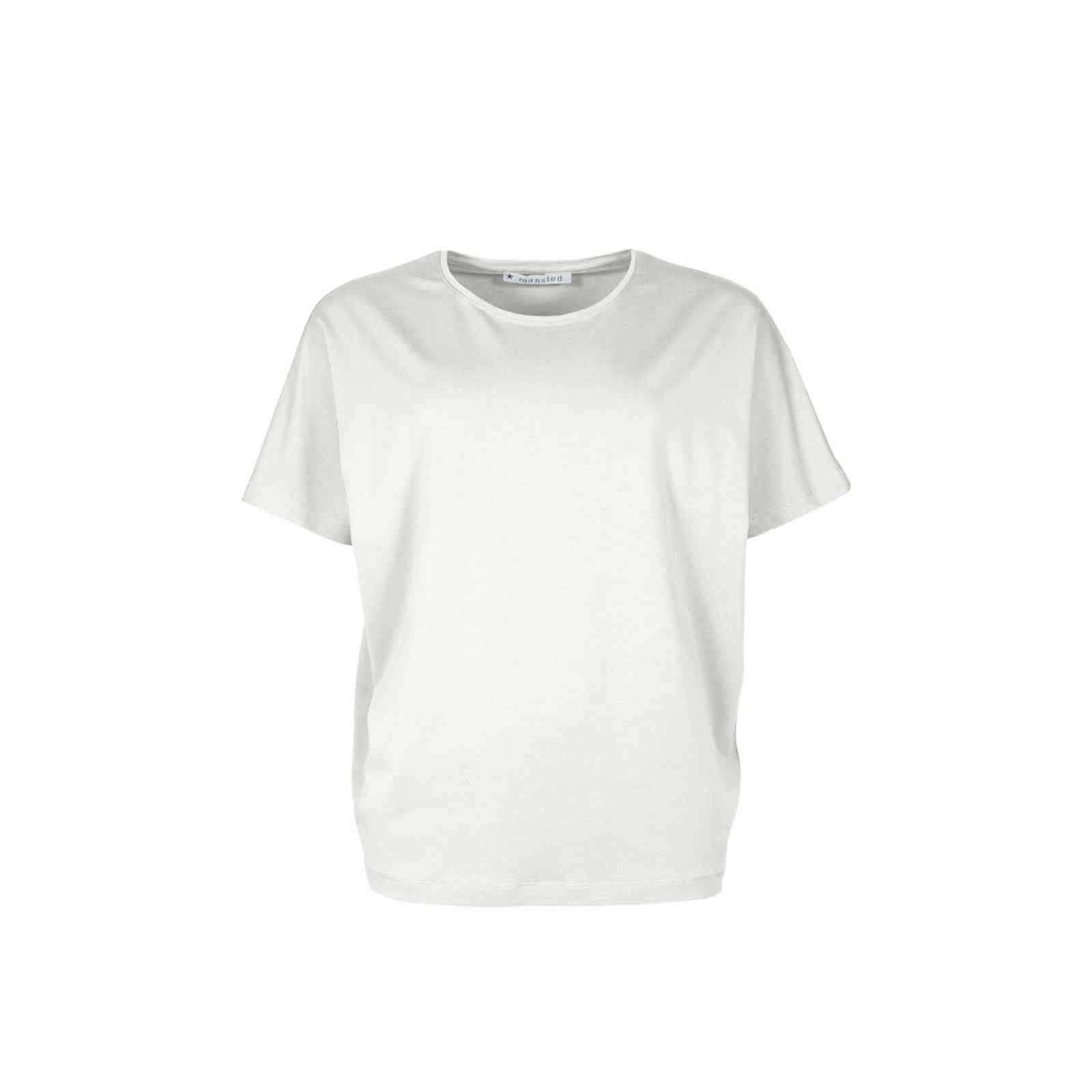 Off white ensfarvet t-shirt fra Mansted model Uma