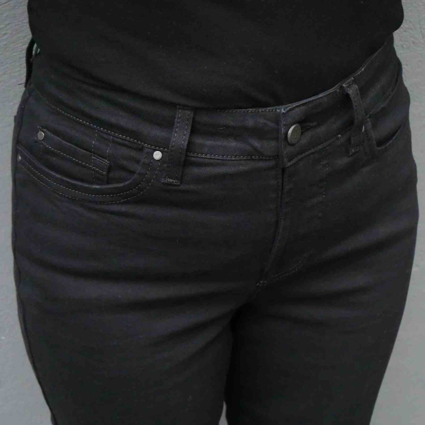 Sorte Jonny Q jeans liv fortil model Catherine 682