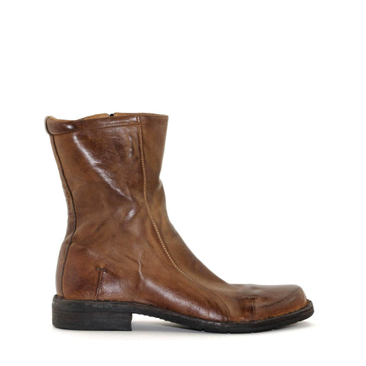 Brune skind støvler i lækkert patina look
