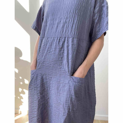 Praechtig Berlin silkekjole i lavendel model Pita med lommer