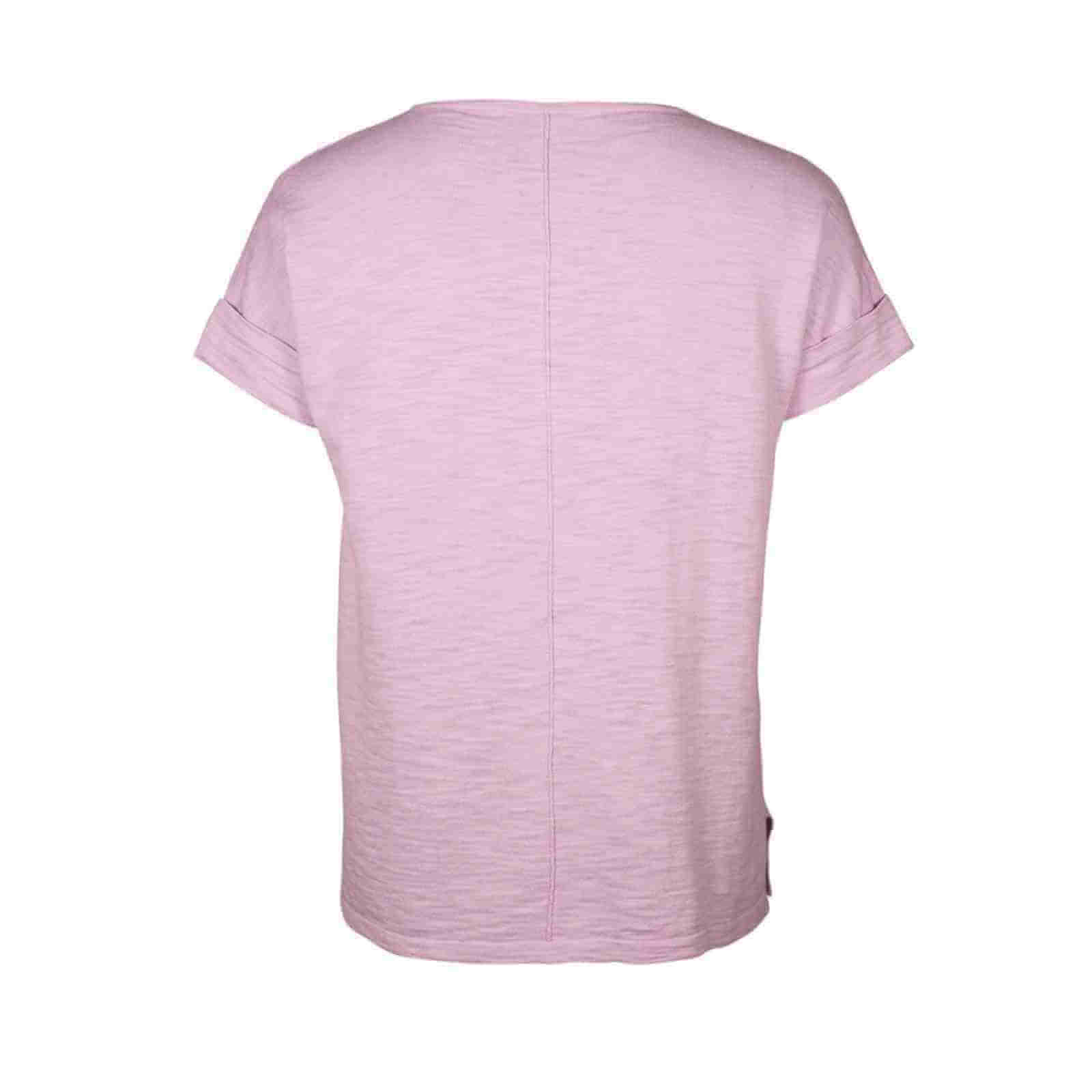 Kortærmet t-shirt i rosa bagfra fra Mansted
