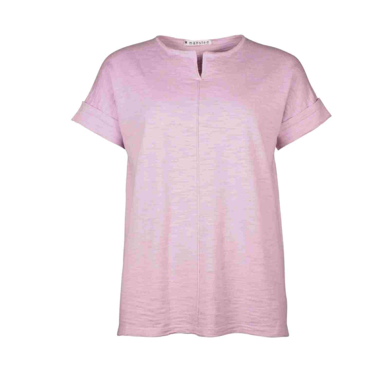 Kortærmet t-shirt i rosa fra Mansted, model Kerstin